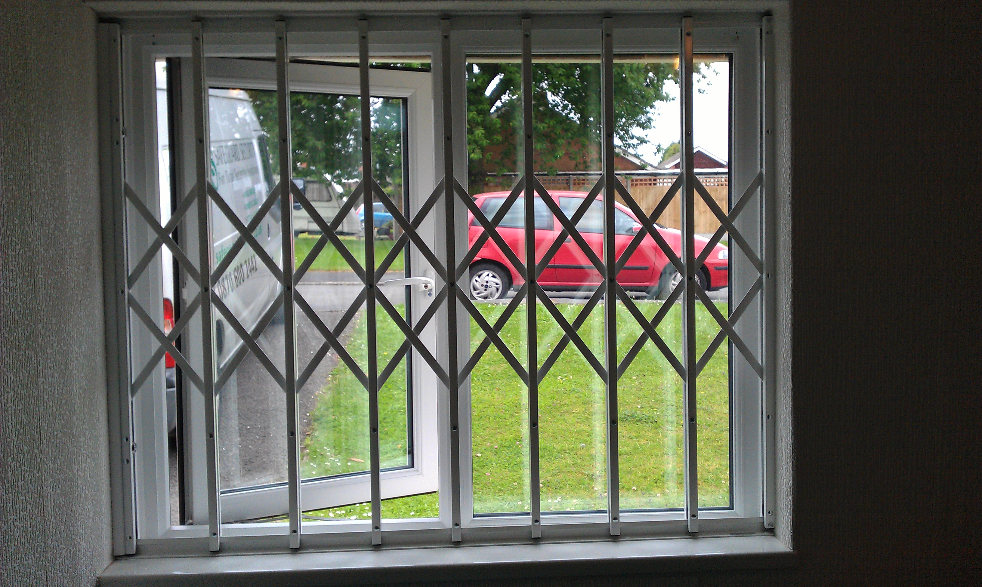 Front Garden Window Interior Security Grill