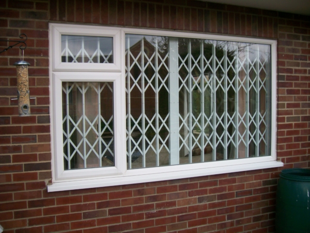 Garden window security grilles