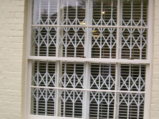 Security window grilles aesthetic