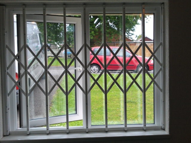 Security window grilles safe air ventilation