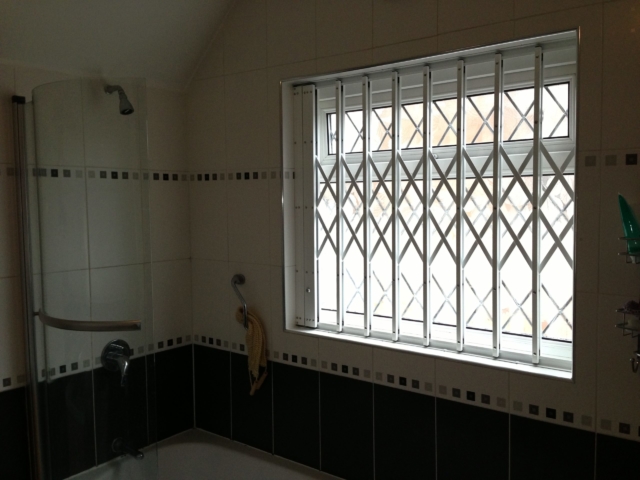 Window security grilles bathroom