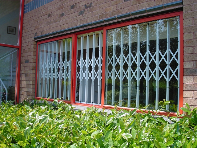 Window security grilles for commercial property