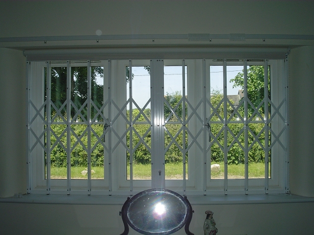 Window security grilles for bedroom