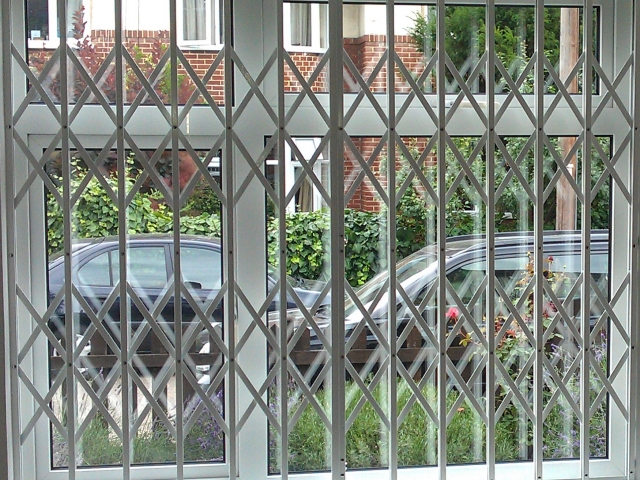 Window security grilles front room