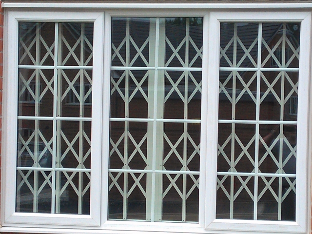 Window security grilles from outside