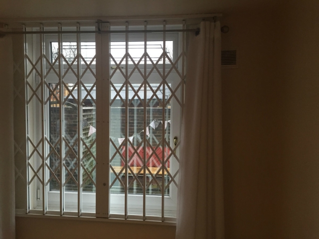 Face fix security grilles for bedroom window