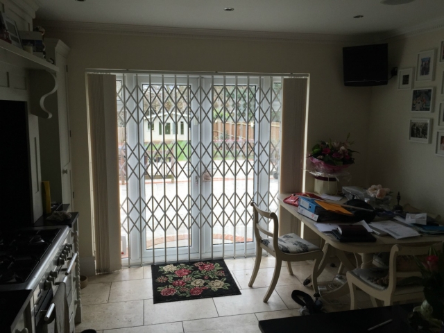 Concertina security grilles - bespoke