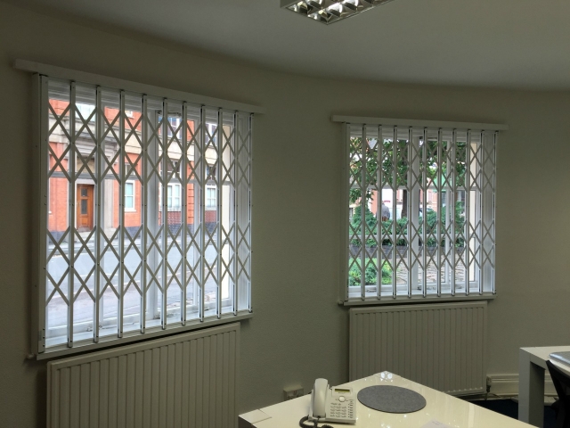 Face fix security grilles for office windows