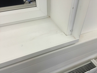 Close up fitting of face fix security window grilles Close up fitting of face fix security window grilles