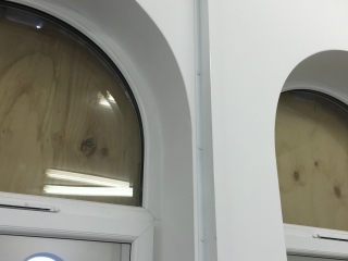 Fitting of neat frame for face fix security grilles Fitting of neat frame for face fix security grilles