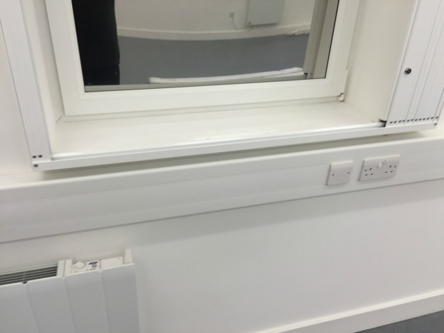 Face fix security window grilles sliding on standard tracks