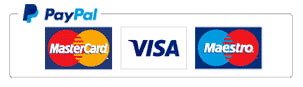 Paypal, Visa, Mastercard, Maestro